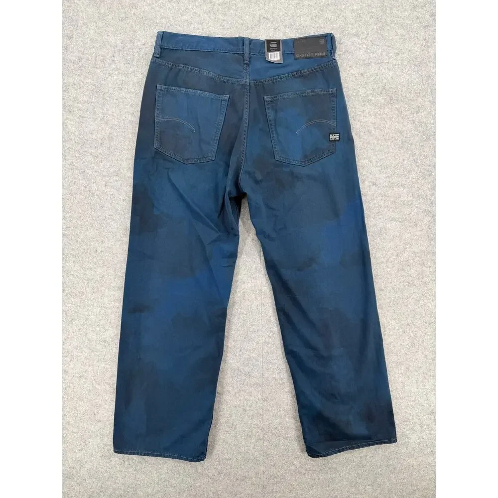 NWT G-Star Raw Type 96 Loose Sea Blue Vintage Wash Jeans Denim Size 36/32